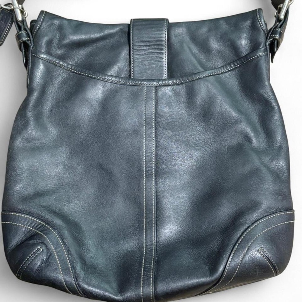 Black leather Coach purse - Picture 2 of 7